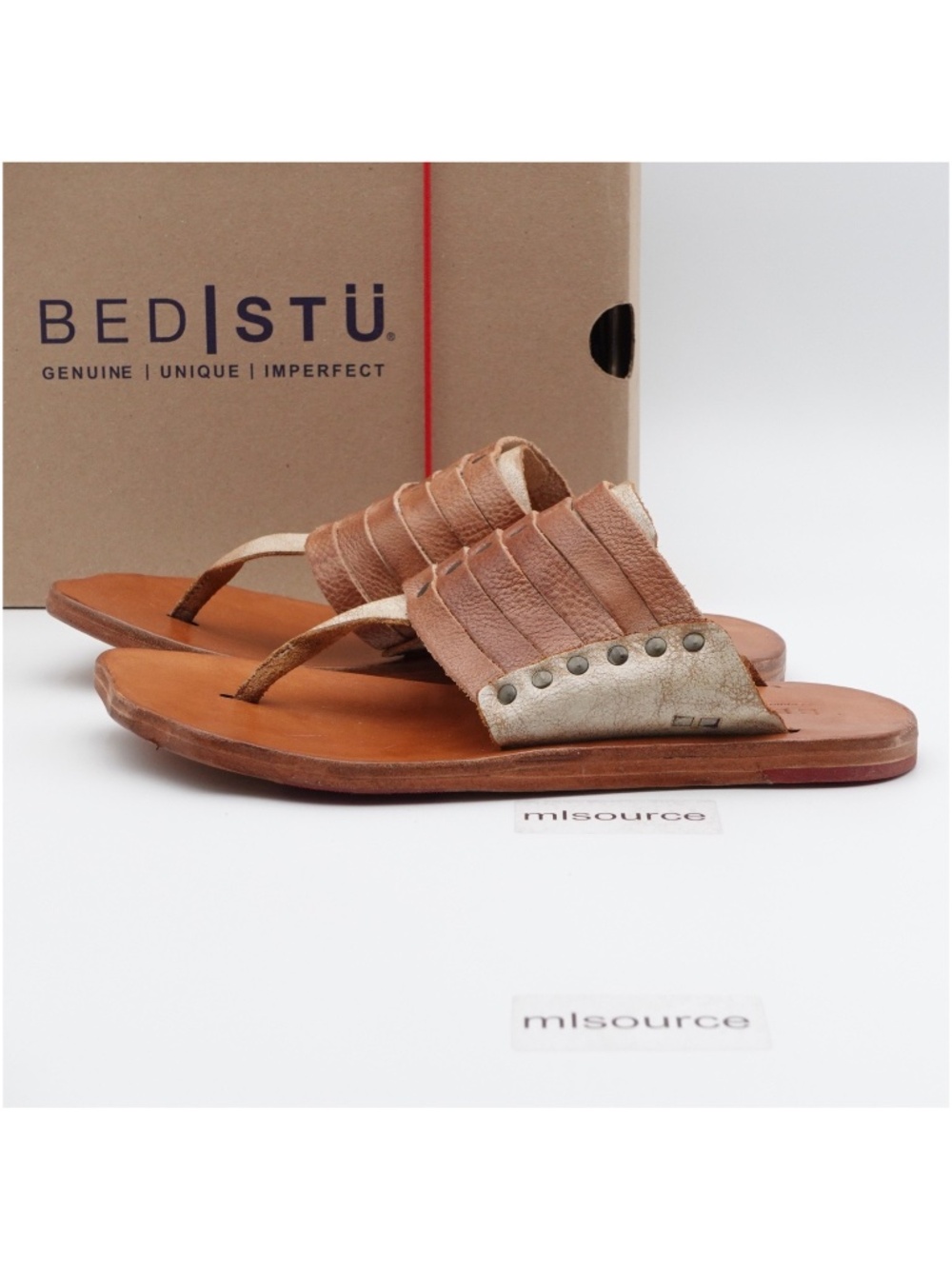 NEW Size 7 Women's BED/STU Nemesis Full Grain Leather Sandals F373199-NTTN